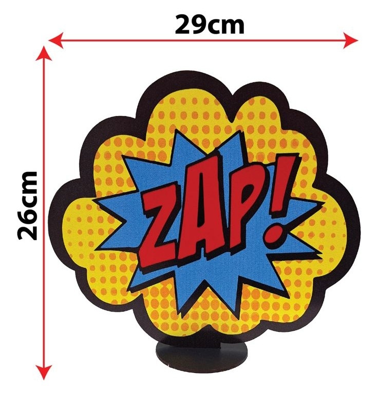 Display de Mesa Mdf Herói Zap! - Selminha Lokfest