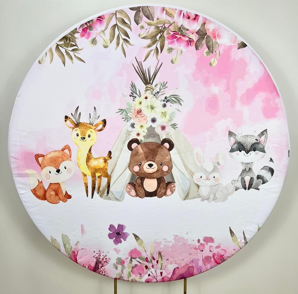 Capa Sublimada Painel Bosque Menina (1,50M) - Selminha Lokfest