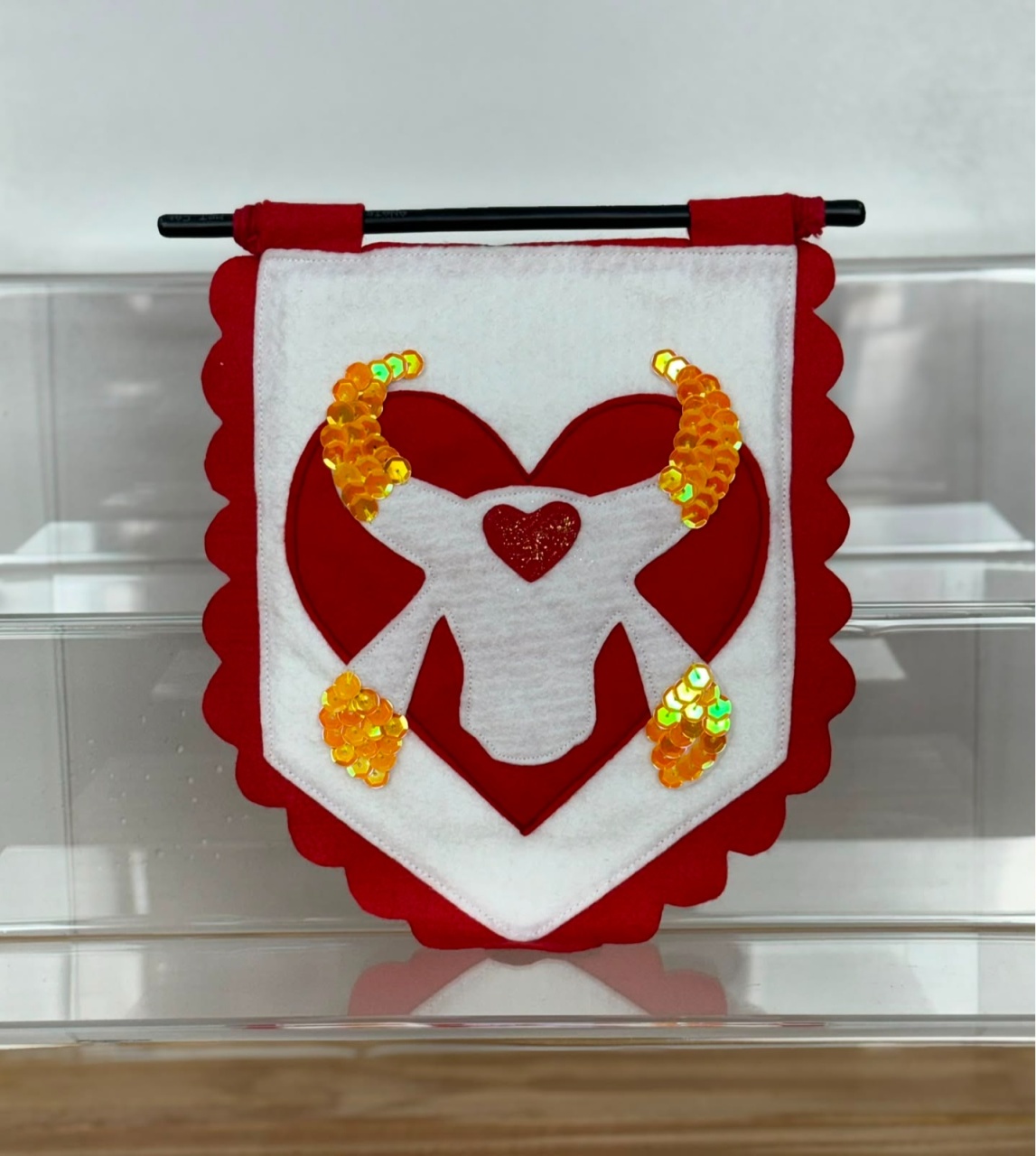 Estandarte Decorativo Boi Bumbá Garantido - Selminha Lokfest