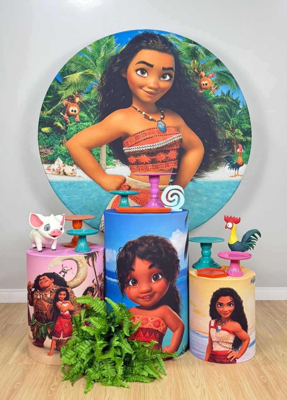 Kit Divertido Moana Adulta - Selminha Lokfest