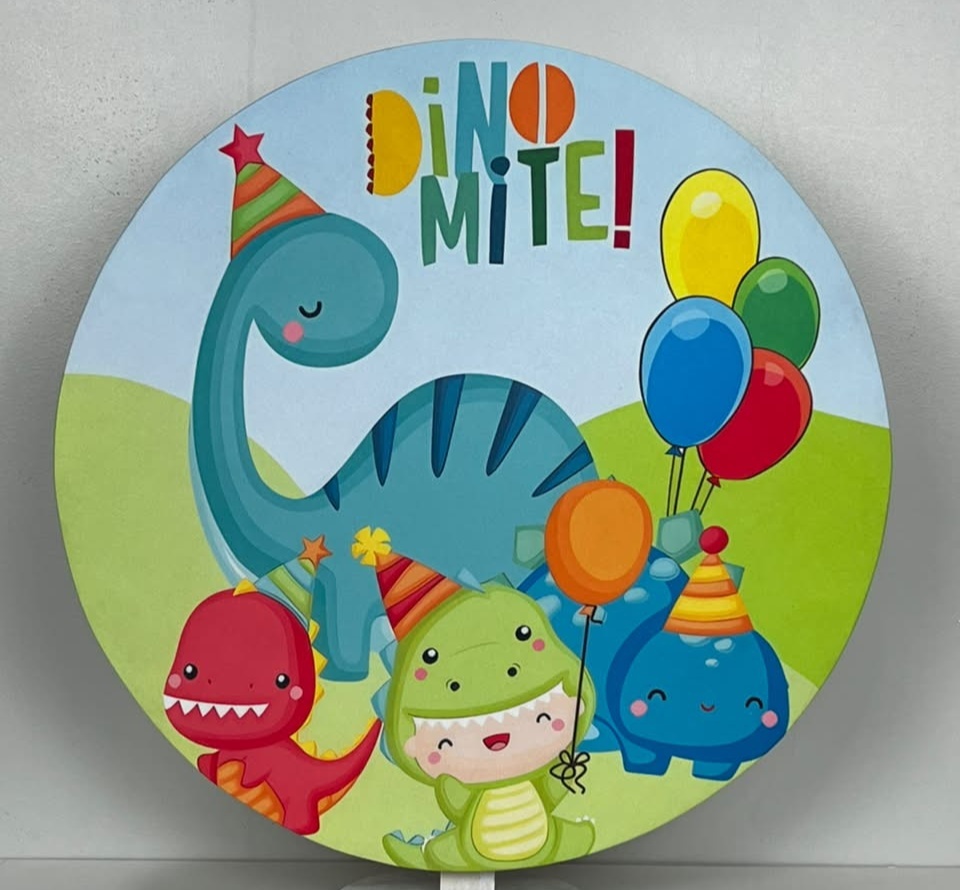 Capa Sublimada Mini Painel Dino Baby (50Cm) - Selminha Lokfest