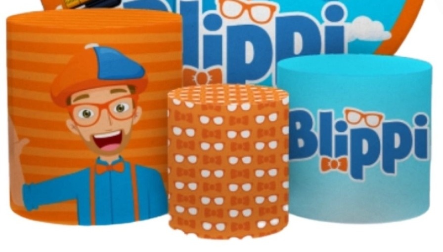 Trio Capas de Cilindros Sublimadas Blippi - Selminha Lokfest