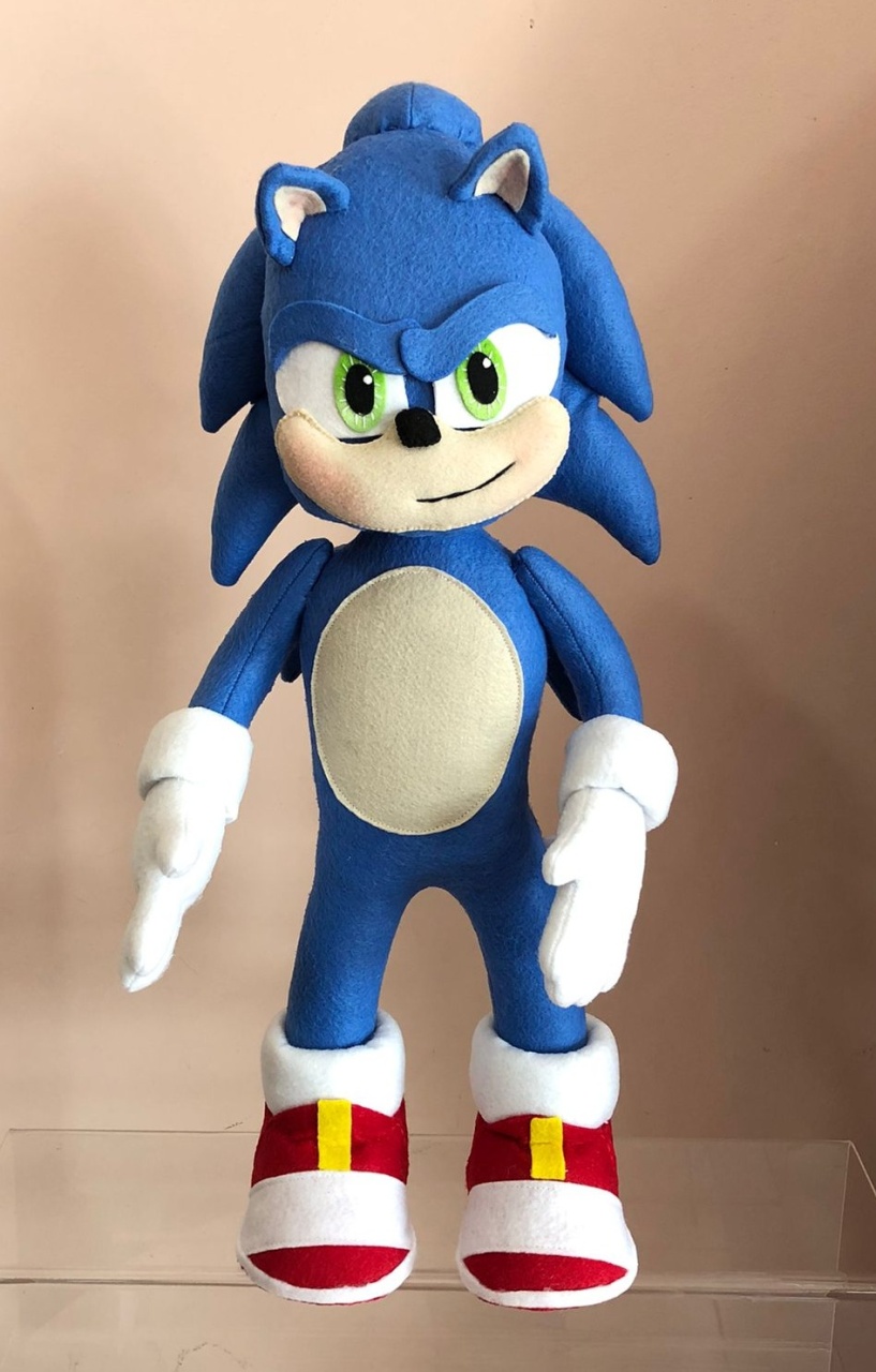  Sonic Azul Feltro - Selminha Lokfest