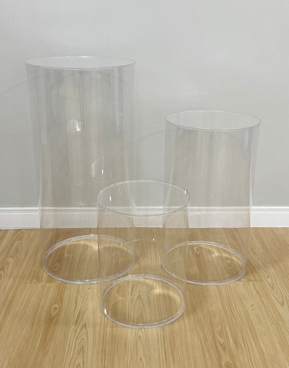 Trio de Cilindros Transparentes - Selminha Lokfest