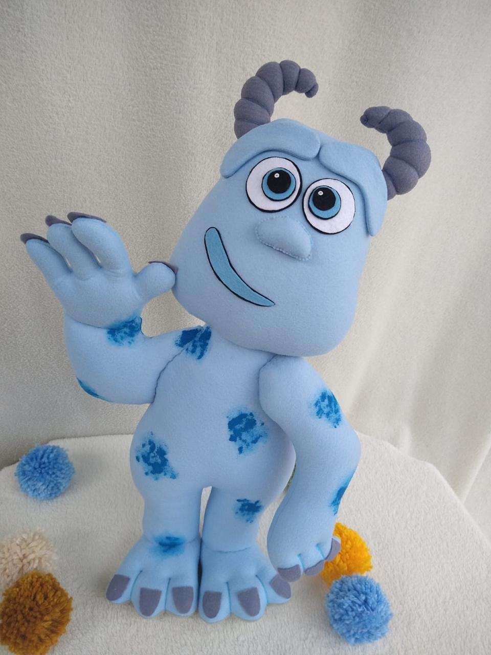 Boneco Sullivan Feltro (Monstros S.a) 48Cm - Selminha Lokfest