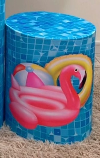 Capa Cilindro Sublimada Pequena Pool Party Menina - Selminha Lokfest