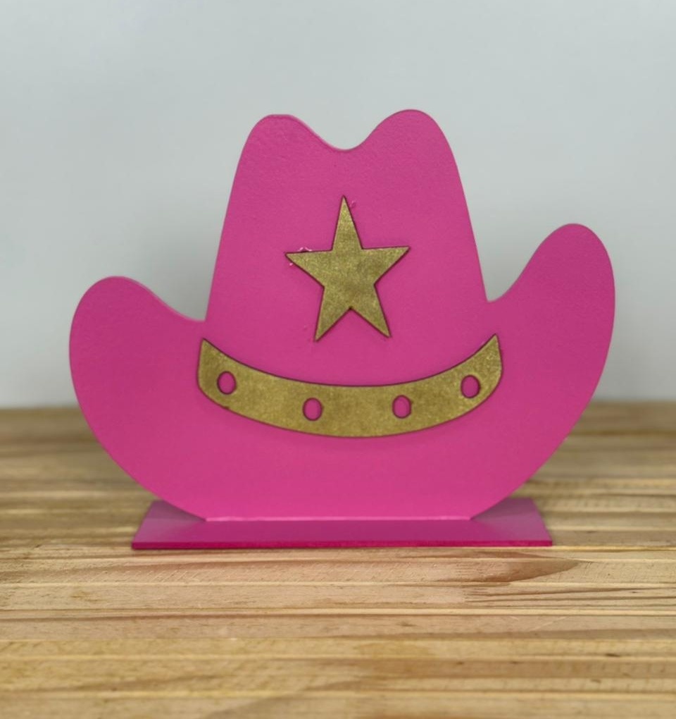 Display de Mesa Mdf Chapéu Boiadeira (19X25Cm) - Selminha Lokfest