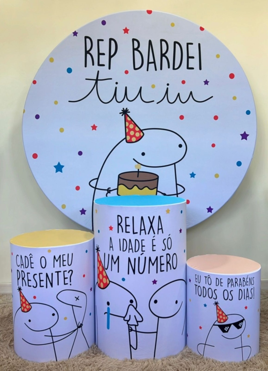 Kit Sublimado Capa Painel Redondo E Capas de Cilindros Rep Bardei  - Selminha Lokfest
