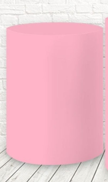 Capa Cilindro Média Rosa Bebê - Selminha Lokfest