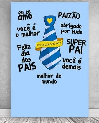 Painel Sublimado Lateral Dia dos Pais (Tam 2.20X1.50) - Selminha Lokfest