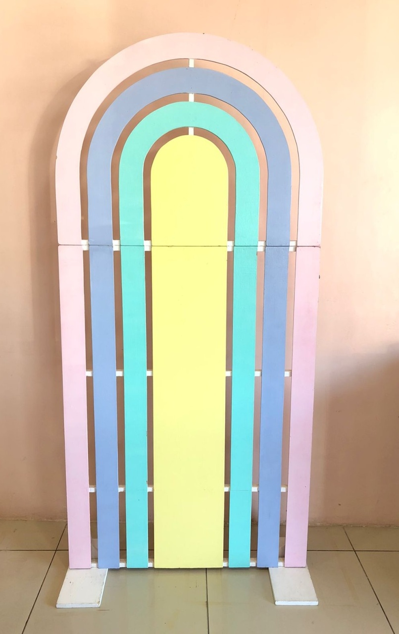 Painel Romano Arco-Íris Tam 2X1 - Selminha Lokfest
