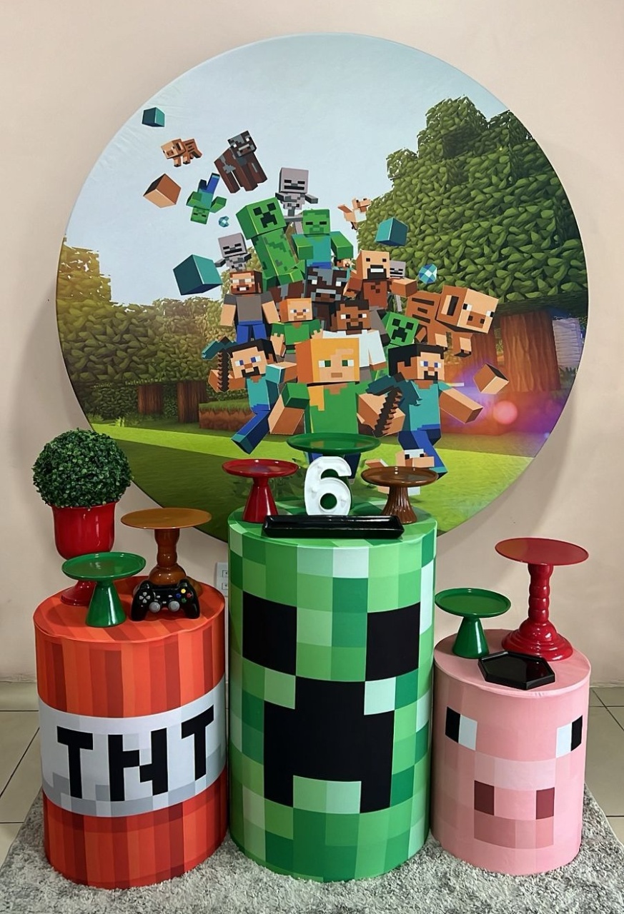 Kit Divertido Minecraft - Selminha Lokfest