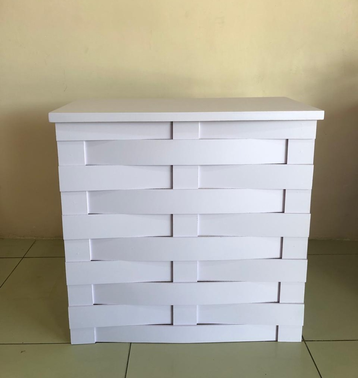 Mesa Cômoda Trançada Lilás Mdf (80Cm) - Selminha Lokfest