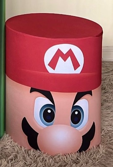 Capa Cilindro Sublimada Pequena Super Mario  - Selminha Lokfest