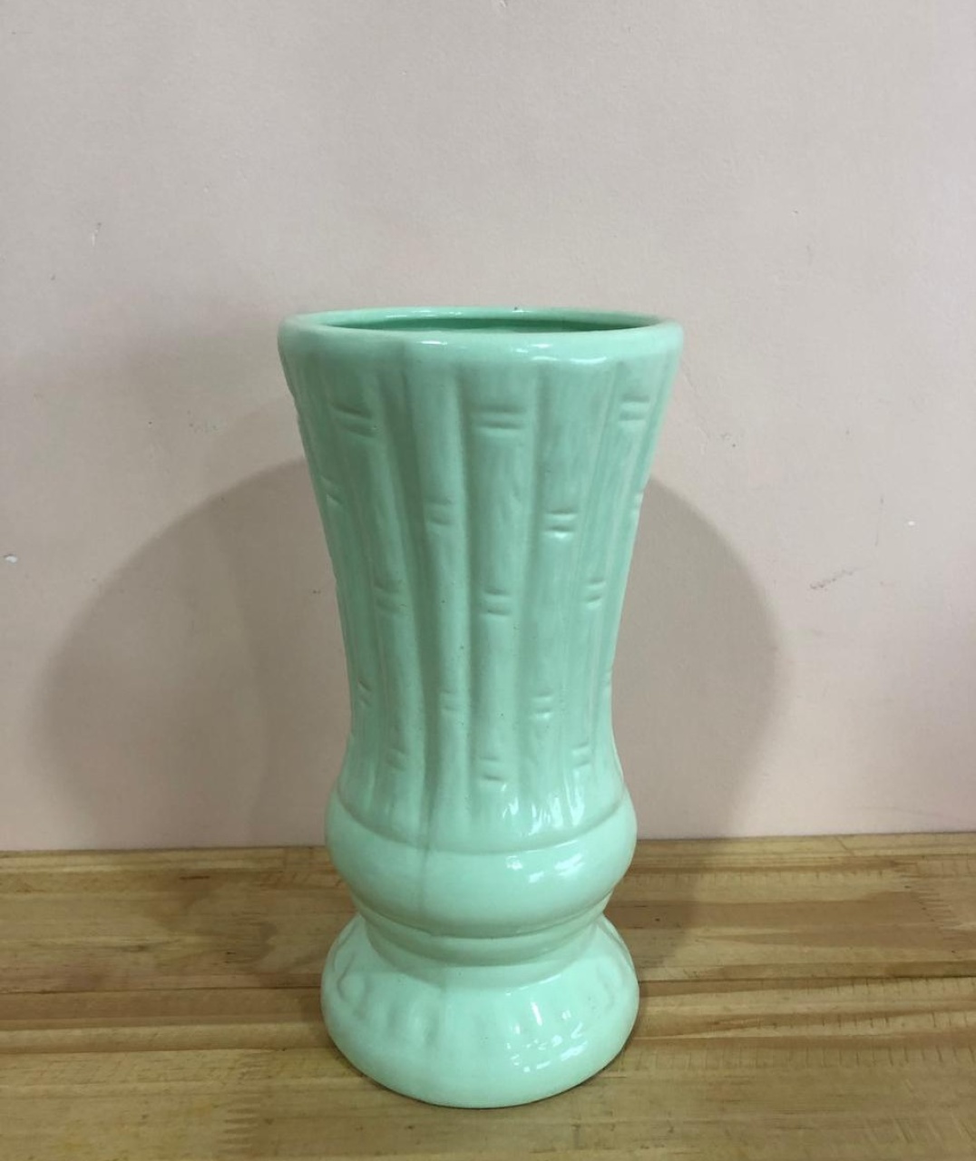 Vaso Mini Cerâmica Verde Candy (10X17) - Selminha Lokfest