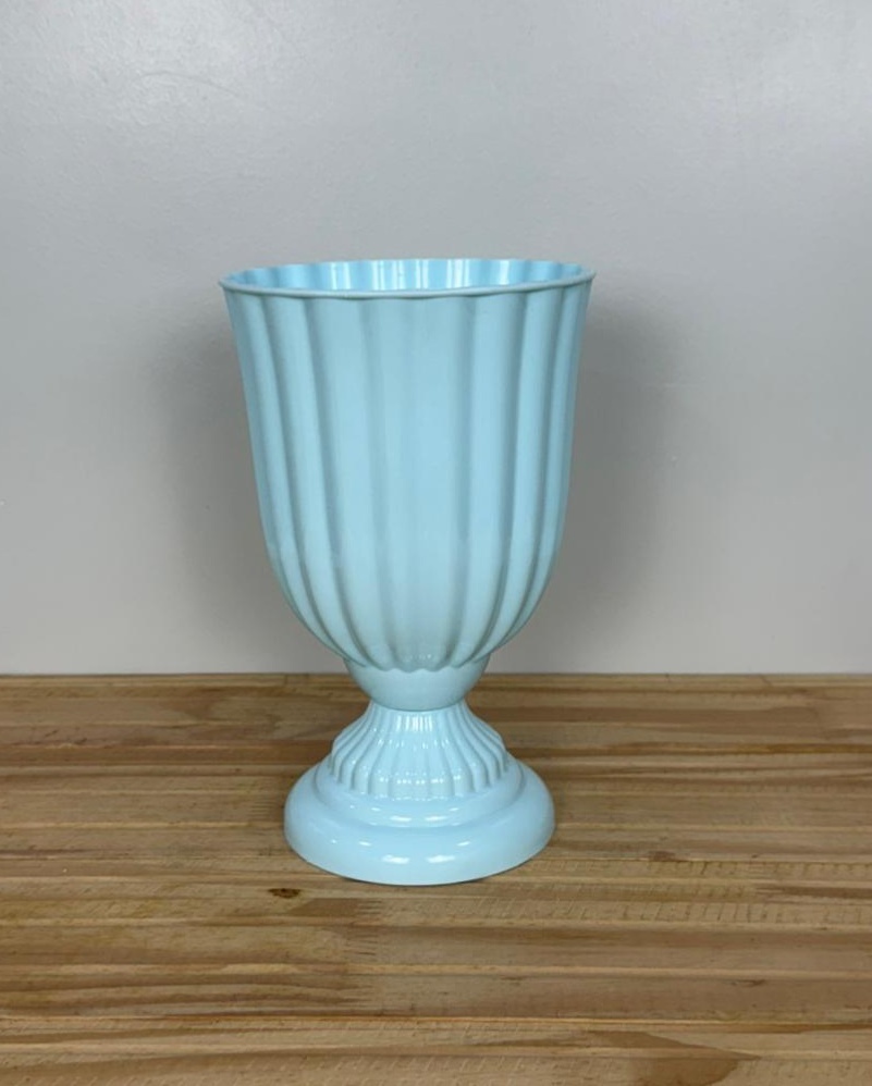 Vaso Dubai Azul Candy (21Cm) - Selminha Lokfest