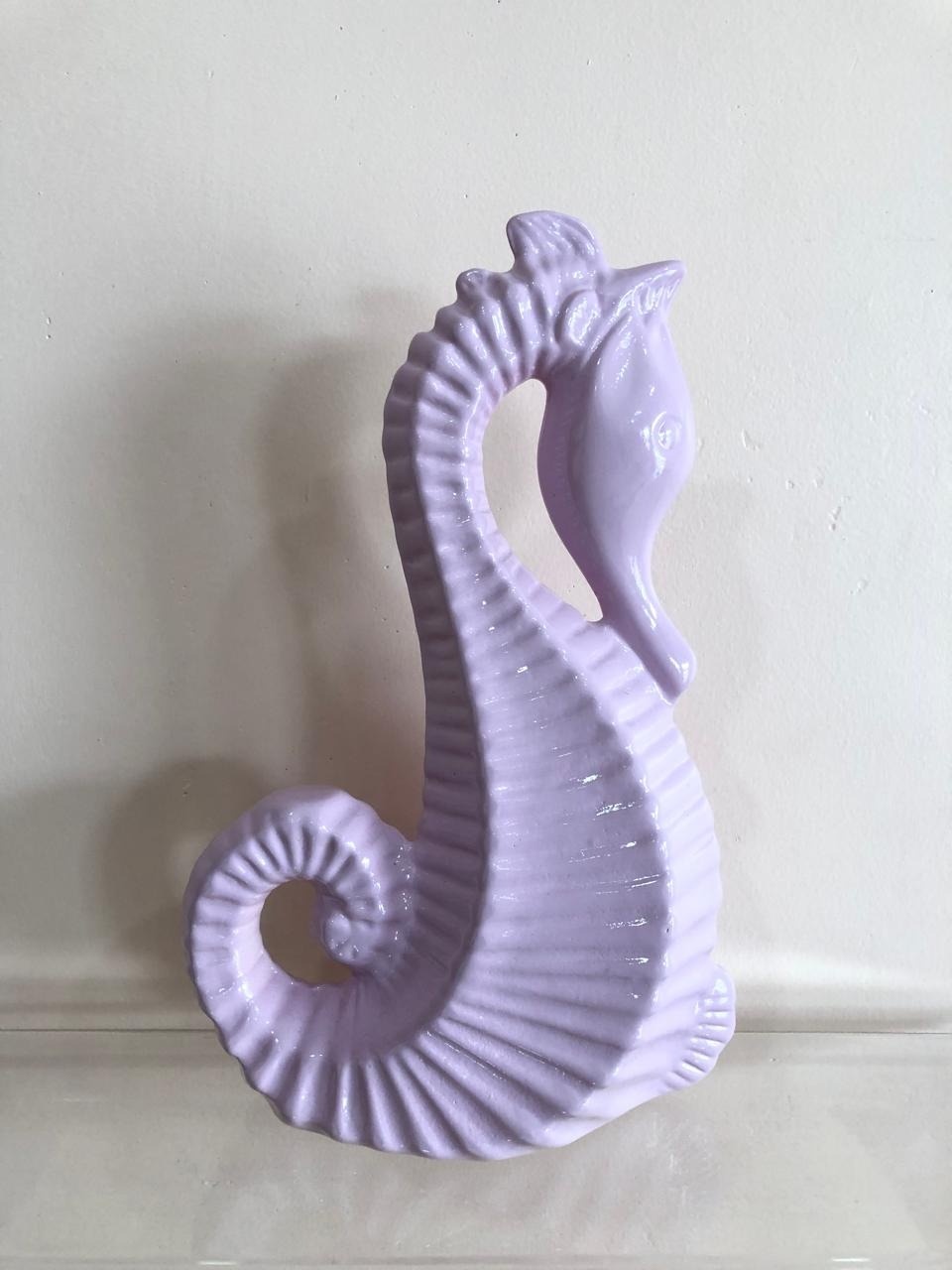 Cavalo Marinho Cerâmica Lilás (22Cm) - Selminha Lokfest
