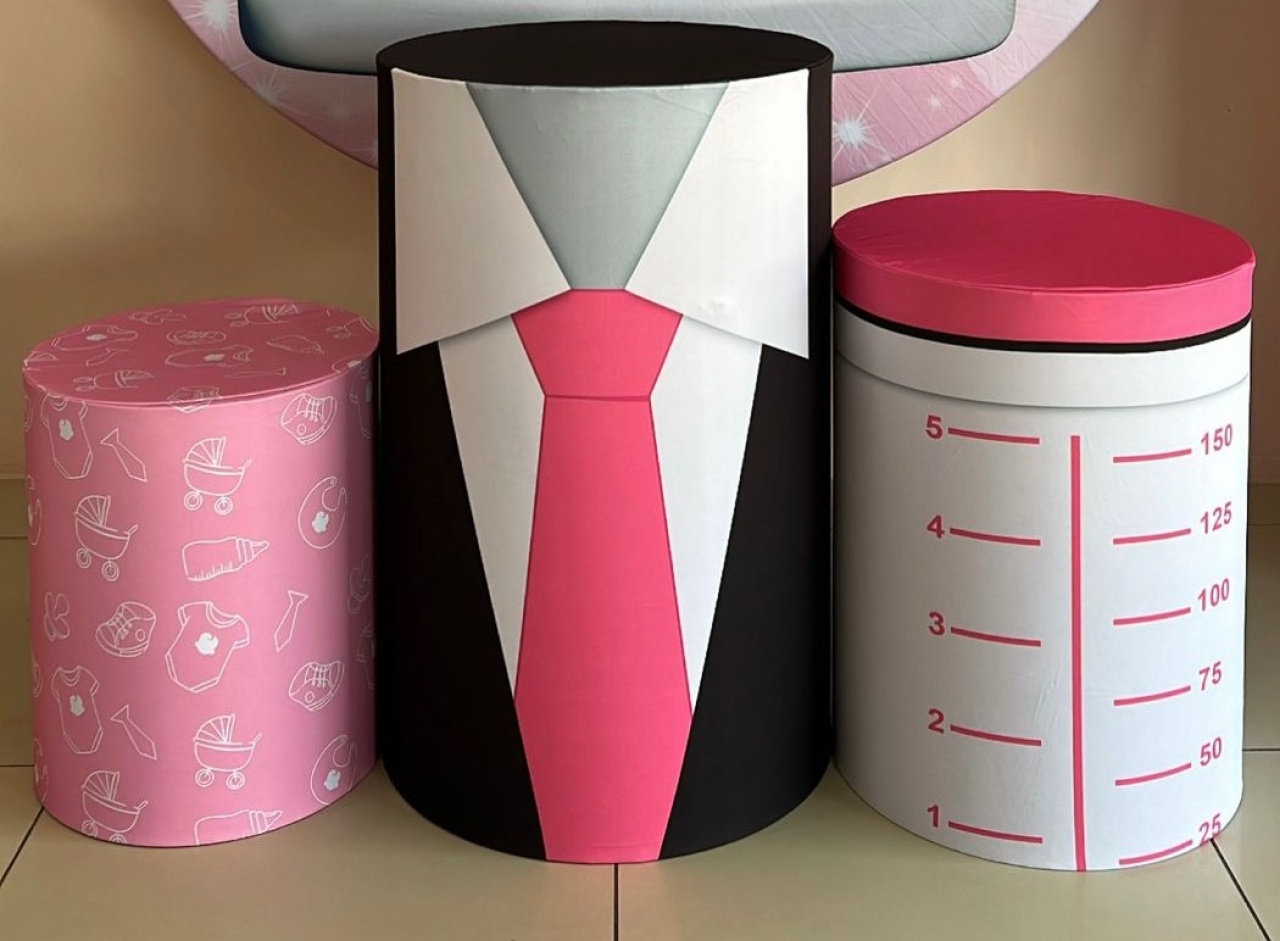 Trio Capas de Cilindros Sublimadas Poderosa Chefinha - Selminha Lokfest