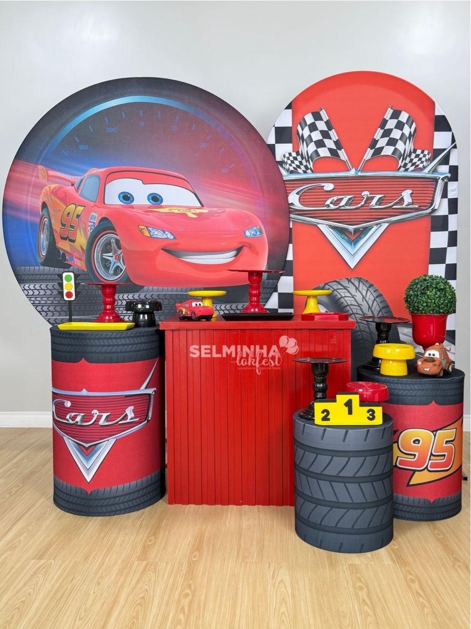 Kit Festa Show Carros Mc Queen - Selminha Lokfest
