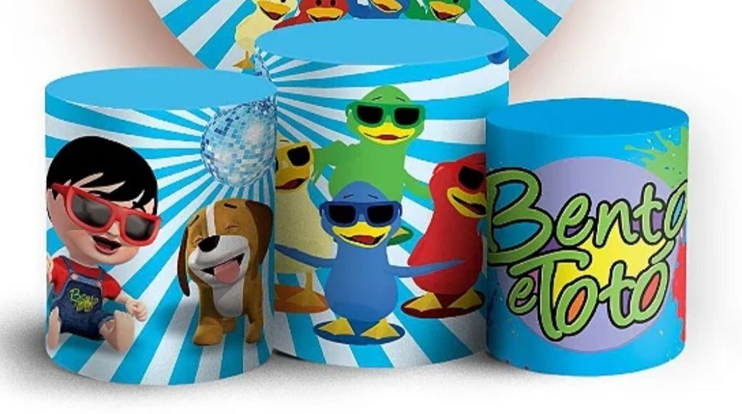 Trio Capas de Cilindros Sublimadas Bento E Totó - Selminha Lokfest