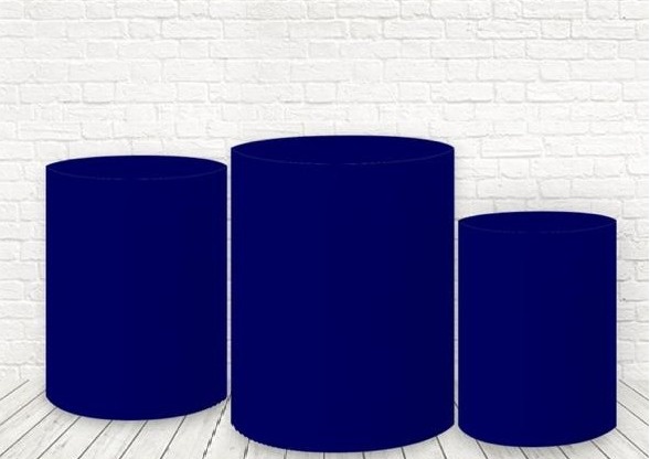 Trio Capas de Cilindros Azul Escuro - Selminha Lokfest