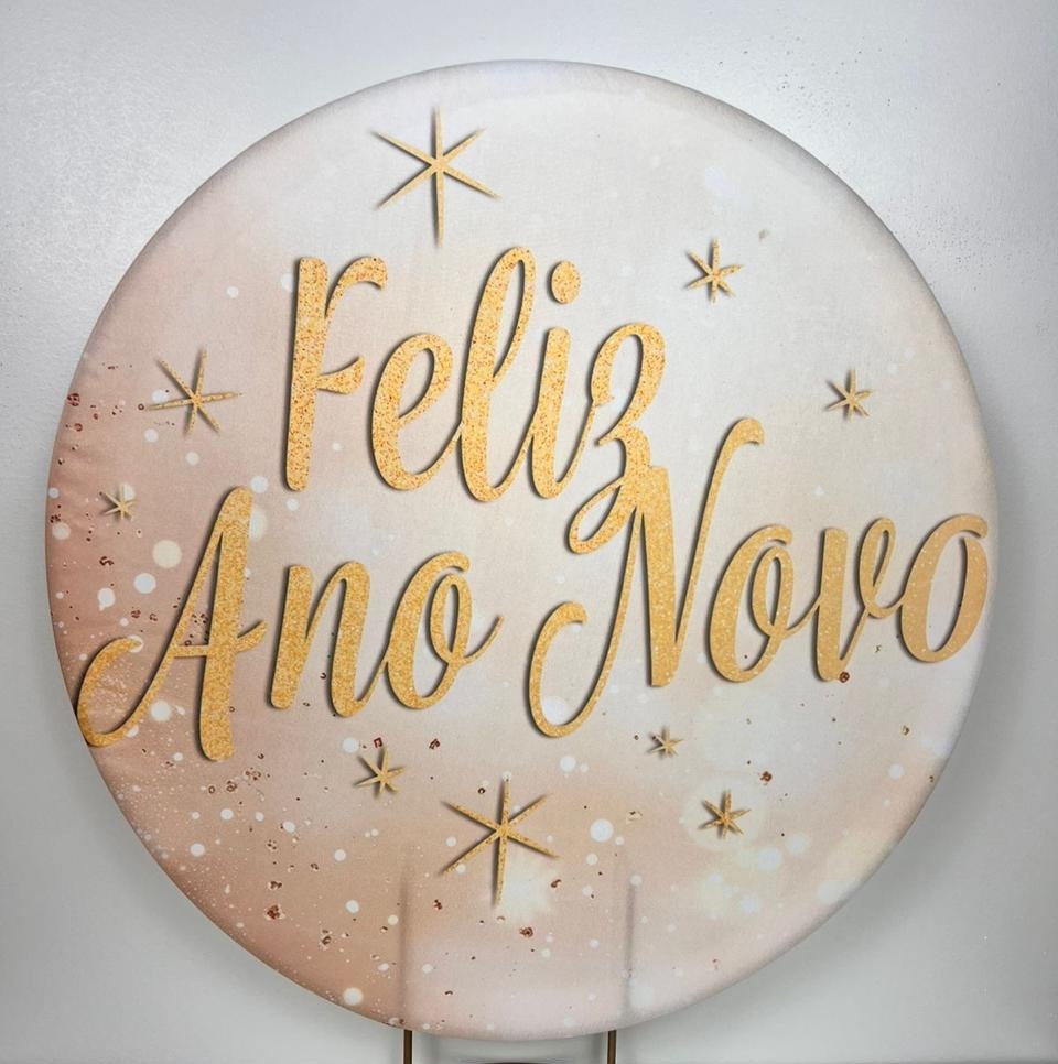 Capa Sublimada Mini Painel Ano Novo 15 (50Cm) - Selminha Lokfest