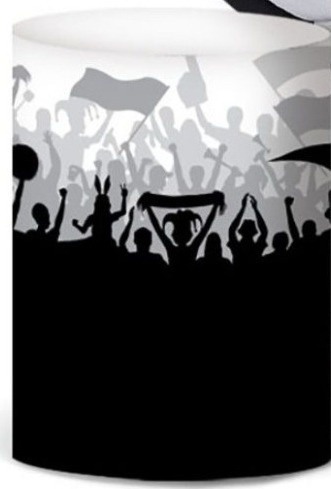 Capa Cilindro Sublimada Média Bola Preto E Branco - Selminha Lokfest