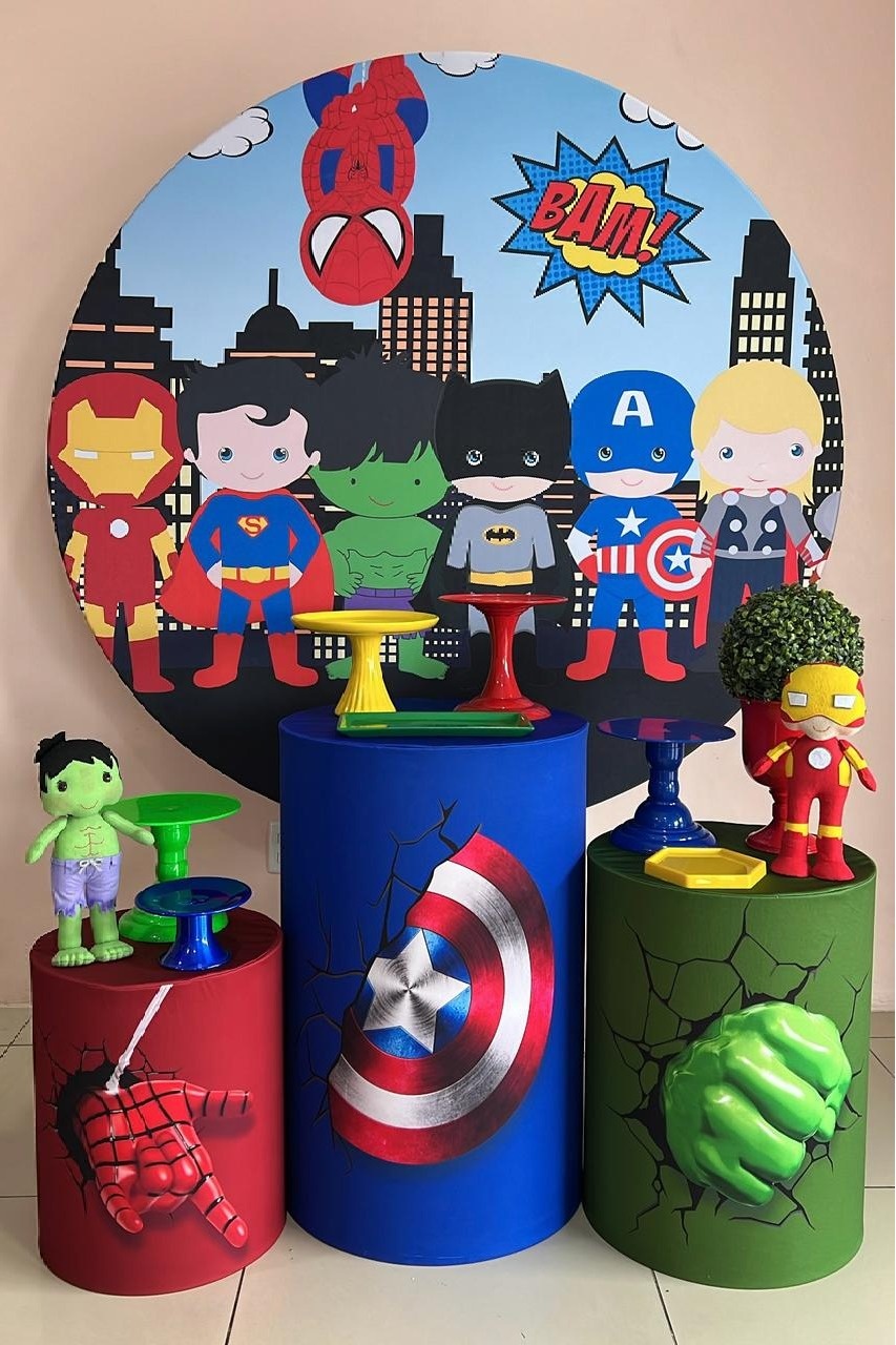 Kit Divertido Vingadores Cute - Selminha Lokfest