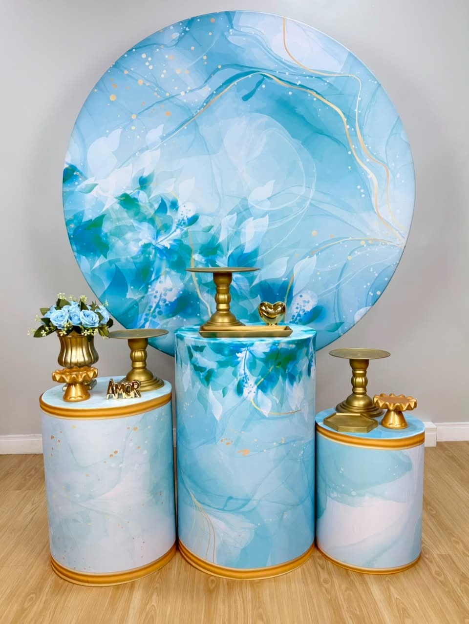 Kit Divertido Azul C/ Dourado - Selminha Lokfest
