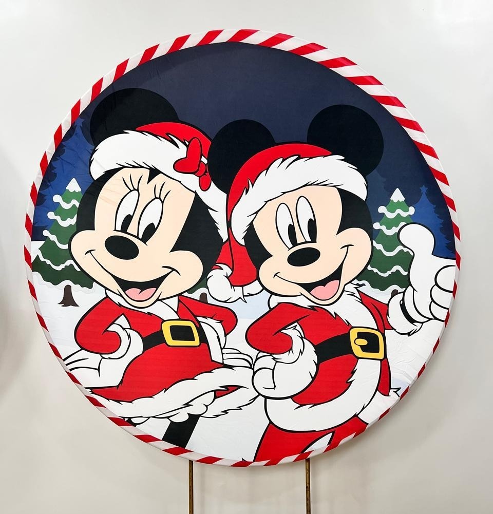 Capa Sublimada Painel Redondo Natal 16 (1,50M) - Selminha Lokfest