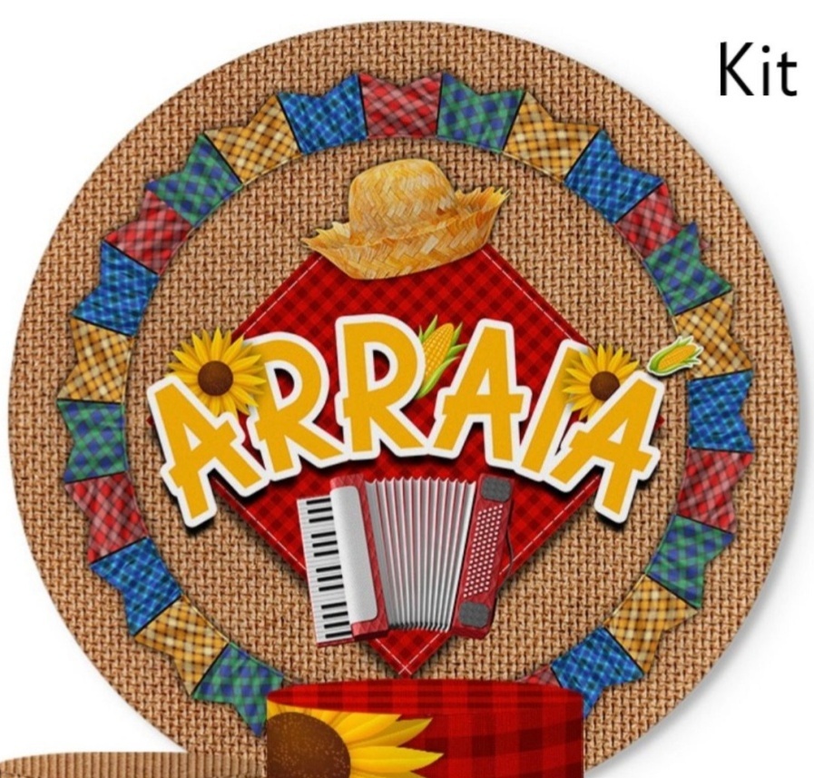 Capa Sublimada Painel Festa Junina Kit 05 - Selminha Lokfest