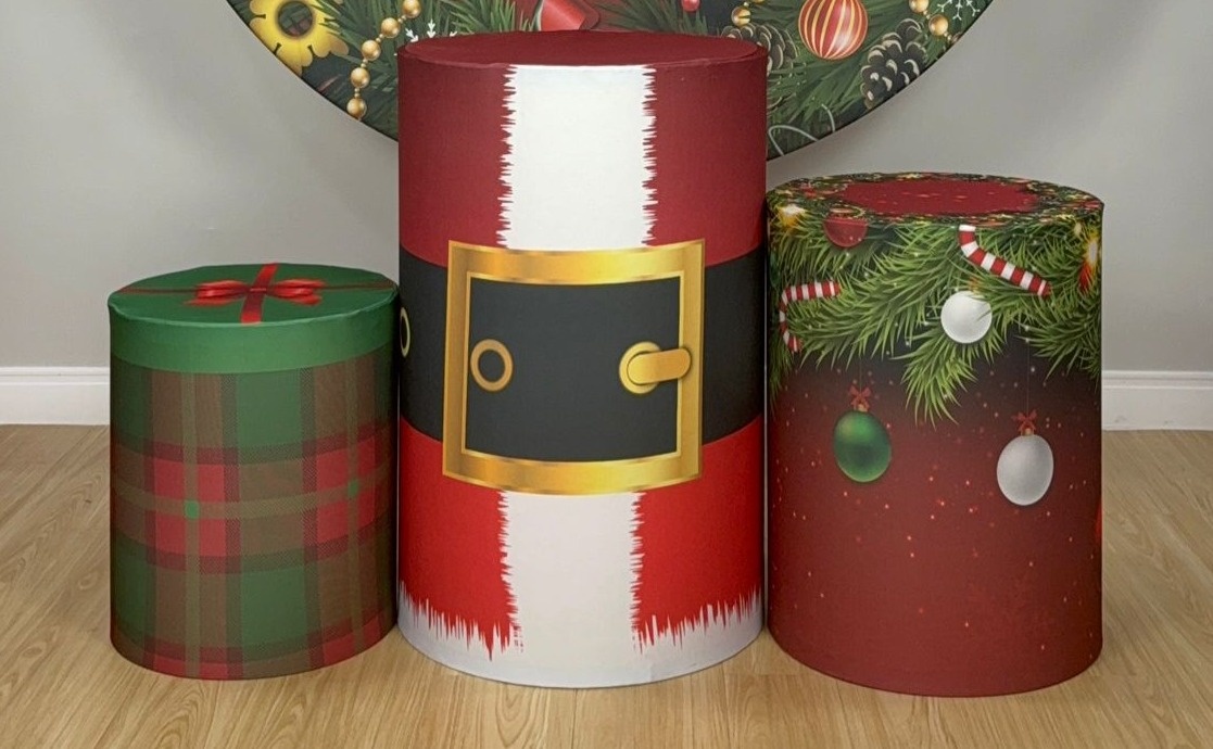 Trio Capas de Cilindros Sublimadas Natal 01 - Selminha Lokfest