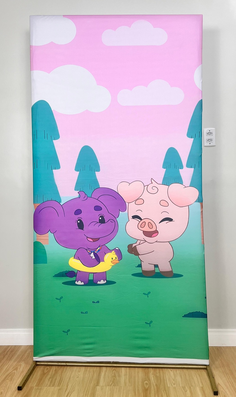 Painel Sublimado Retangular Babytube (2X1) - Selminha Lokfest