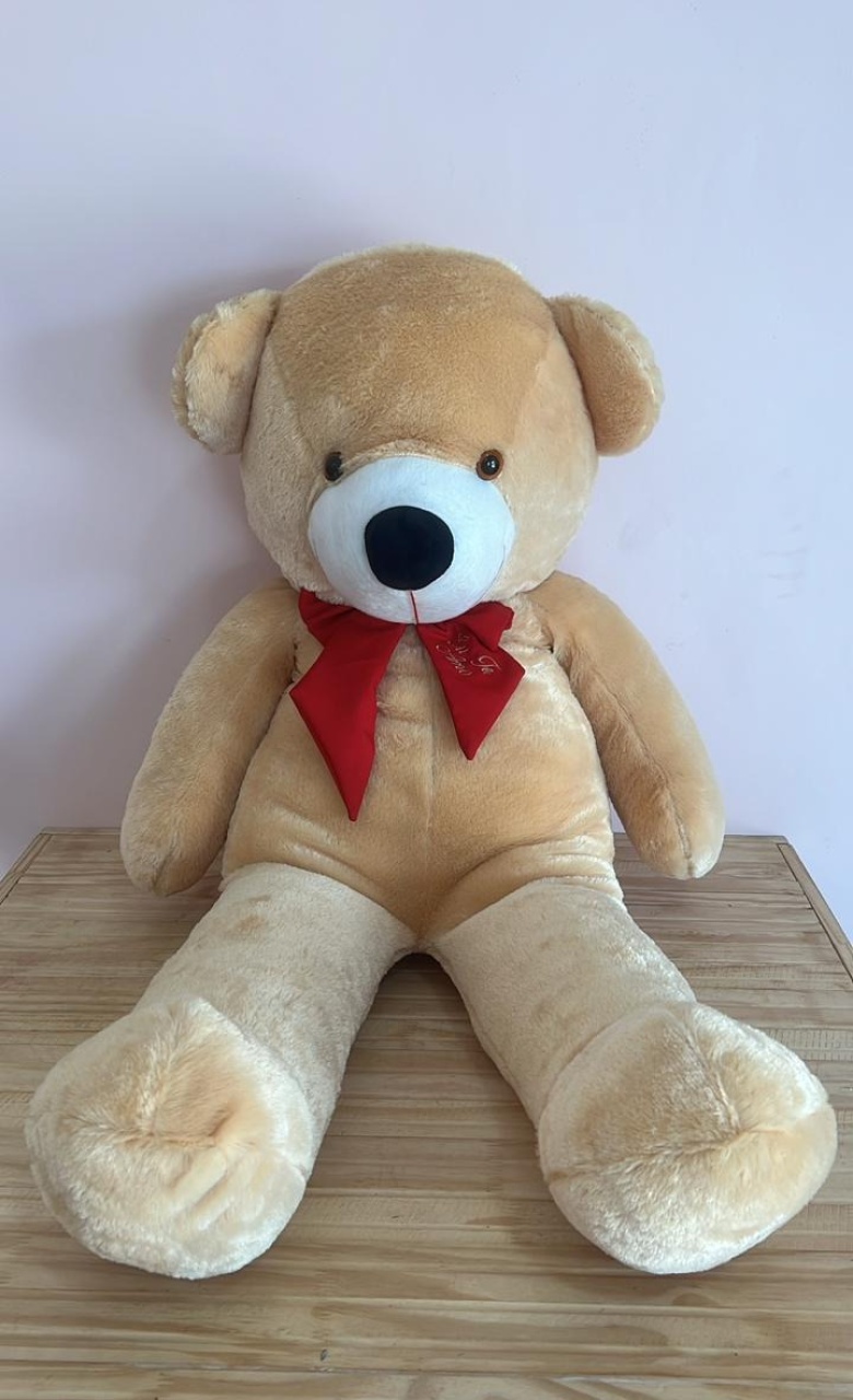 Urso Pelúcia Médio Caramelo (90Cm) - Selminha Lokfest