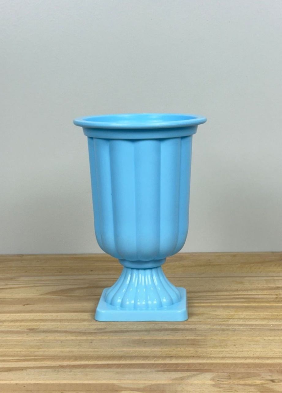 Vaso Roma Pequeno Azul Bebê (18Cm) - Selminha Lokfest