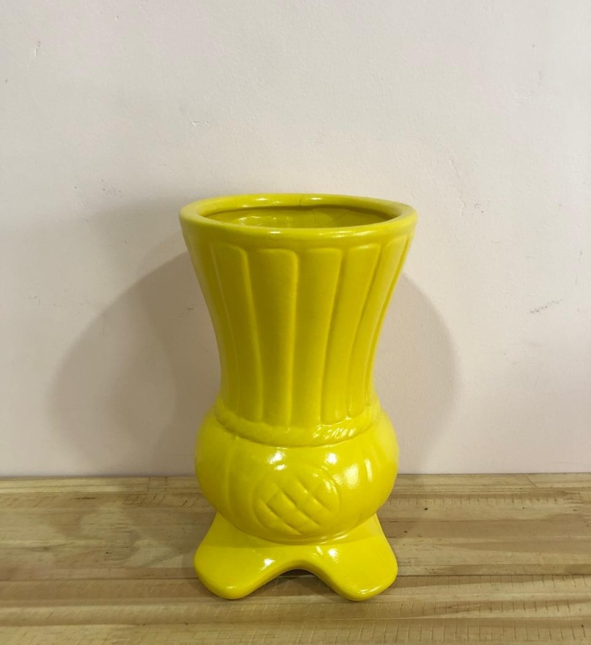 Vaso Mini Cerâmica Amarelo (10X17) - Selminha Lokfest