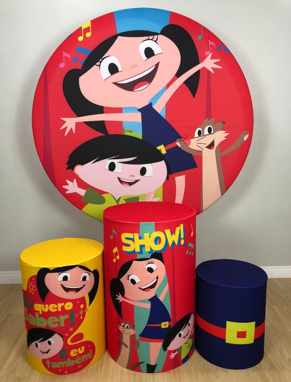 Kit Sublimado Capa Painel Redondo E Capas de Cilindros Show da Luna  - Selminha Lokfest