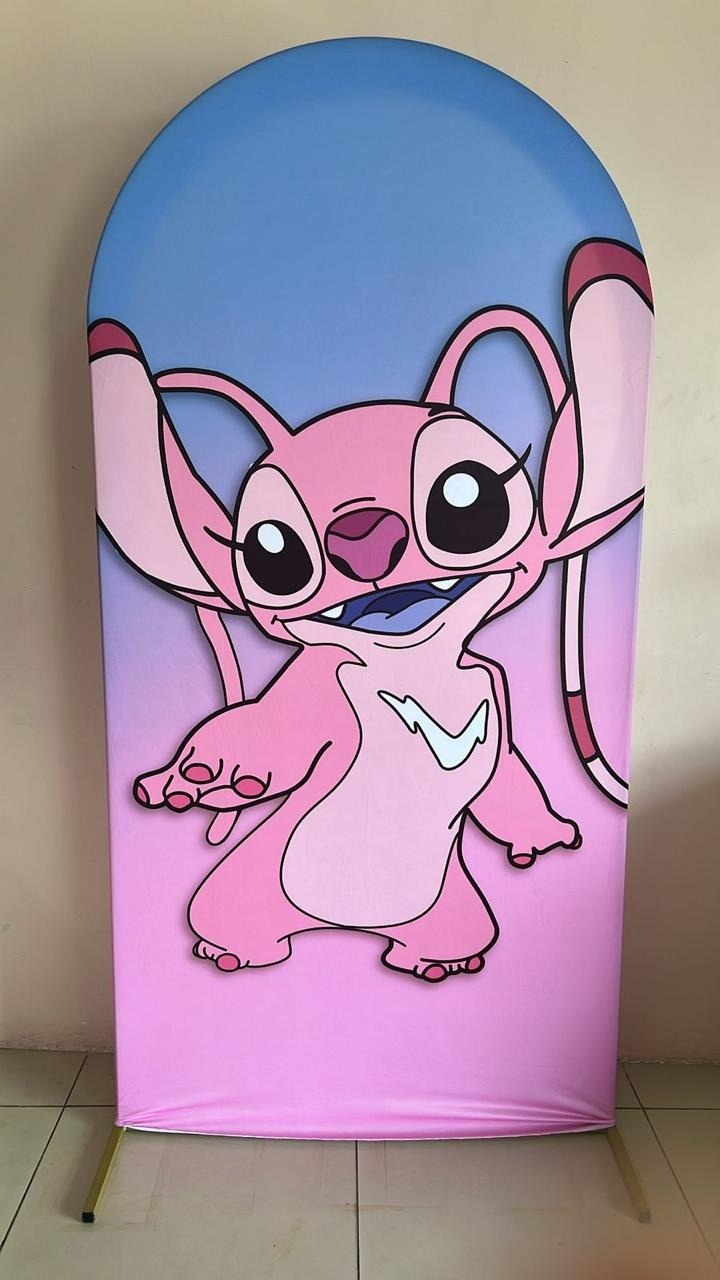 Painel Sublimado Romano Angel Rosa (2X1) - Selminha Lokfest