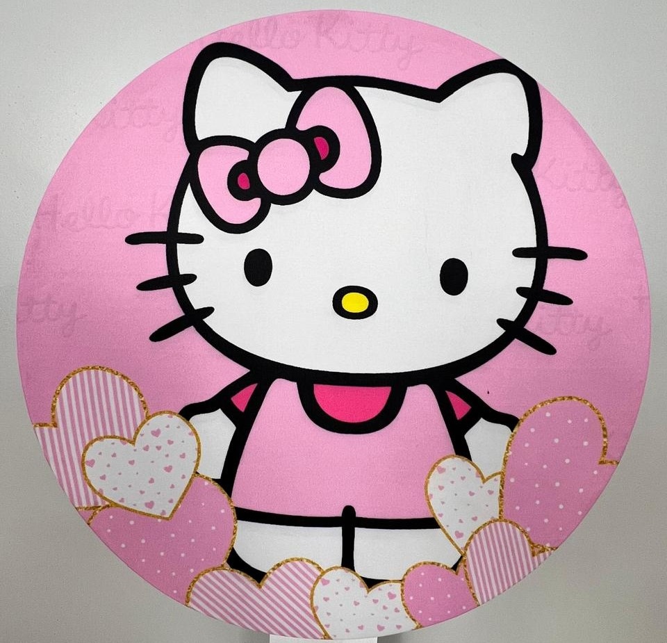 Capa Sublimada Mini Painel Hello Kitty (50Cm) - Selminha Lokfest