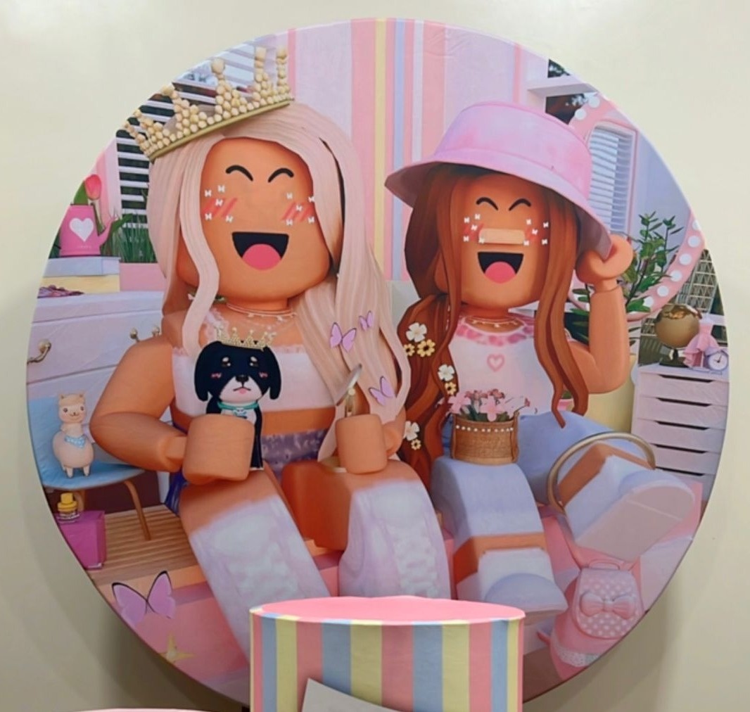 Capa Sublimada Painel Roblox Menina (1,50M) - Selminha Lokfest