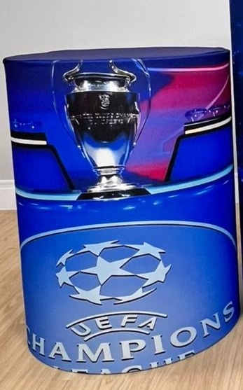 Capa Sublimada Cilindro Média Champions League - Selminha Lokfest