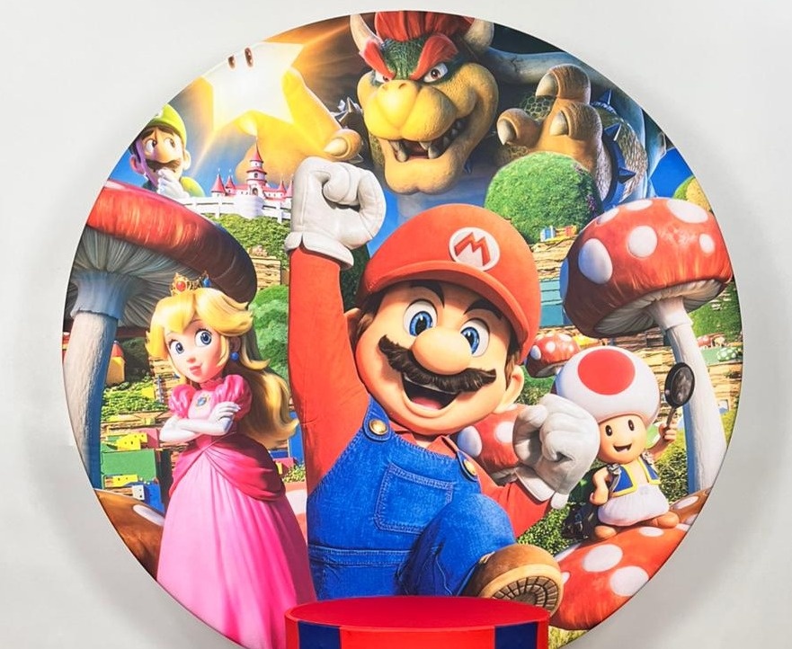 Capa Sublimada Painel Super Mário O Filme (1,50M) - Selminha Lokfest