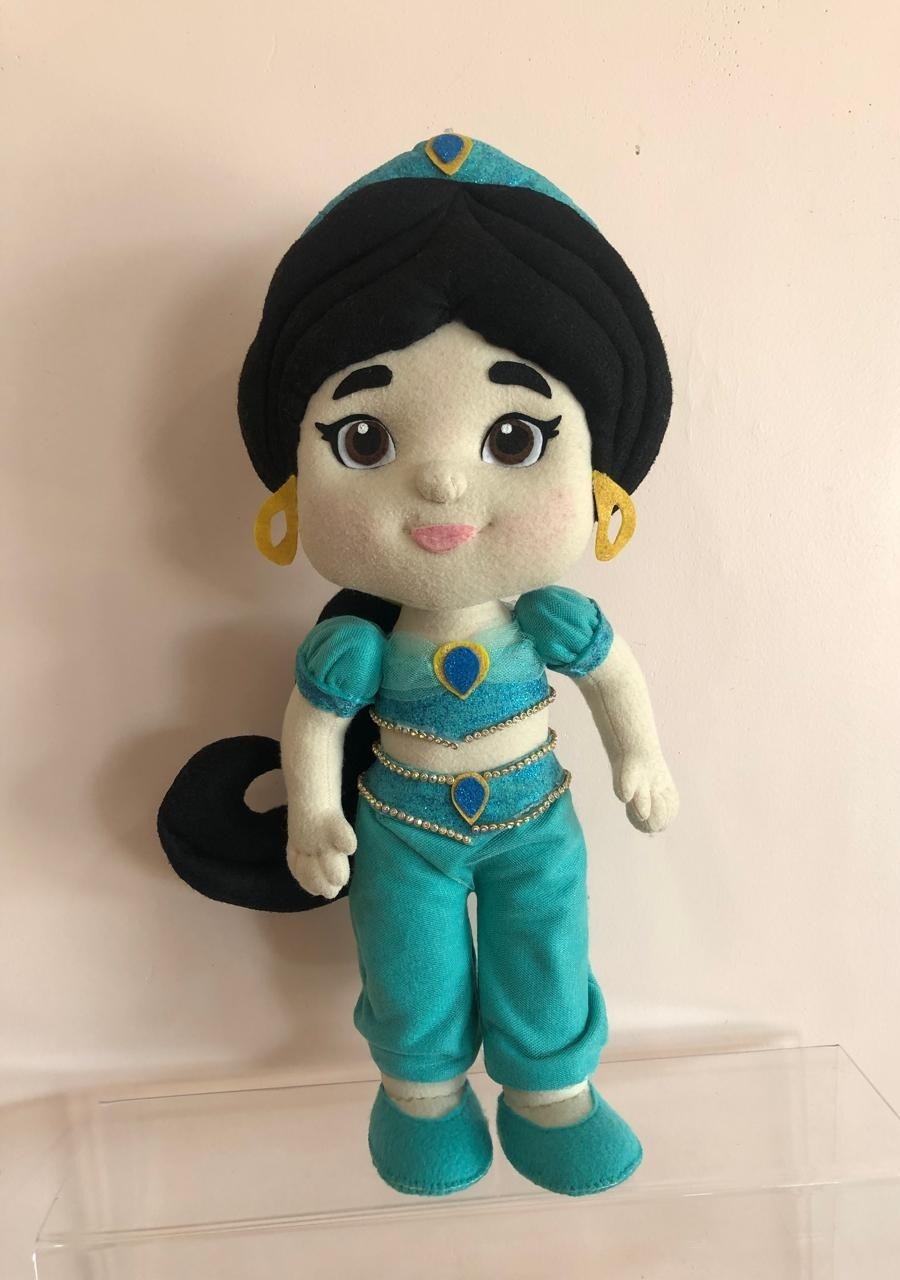  Boneca Jasmine Feltro - Selminha Lokfest