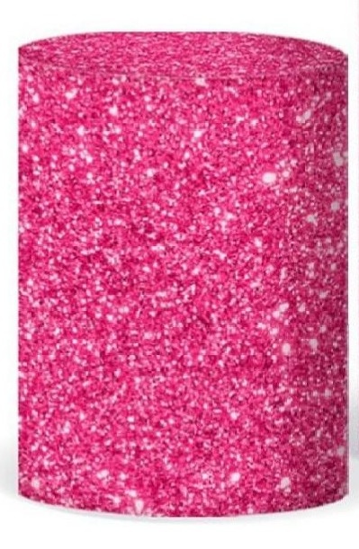 Capa Cilindro Sublimada Média Pink Glitter - Selminha Lokfest