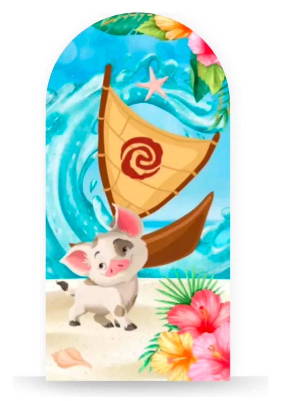 Painel Romano Sublimado Moana (Tam 2X1) - Selminha Lokfest