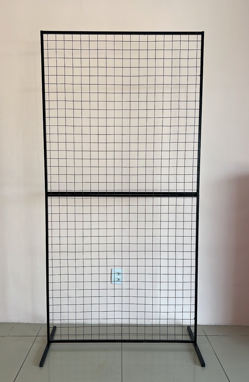 Painel de Ferro Telado Preto (2X1) - Selminha Lokfest
