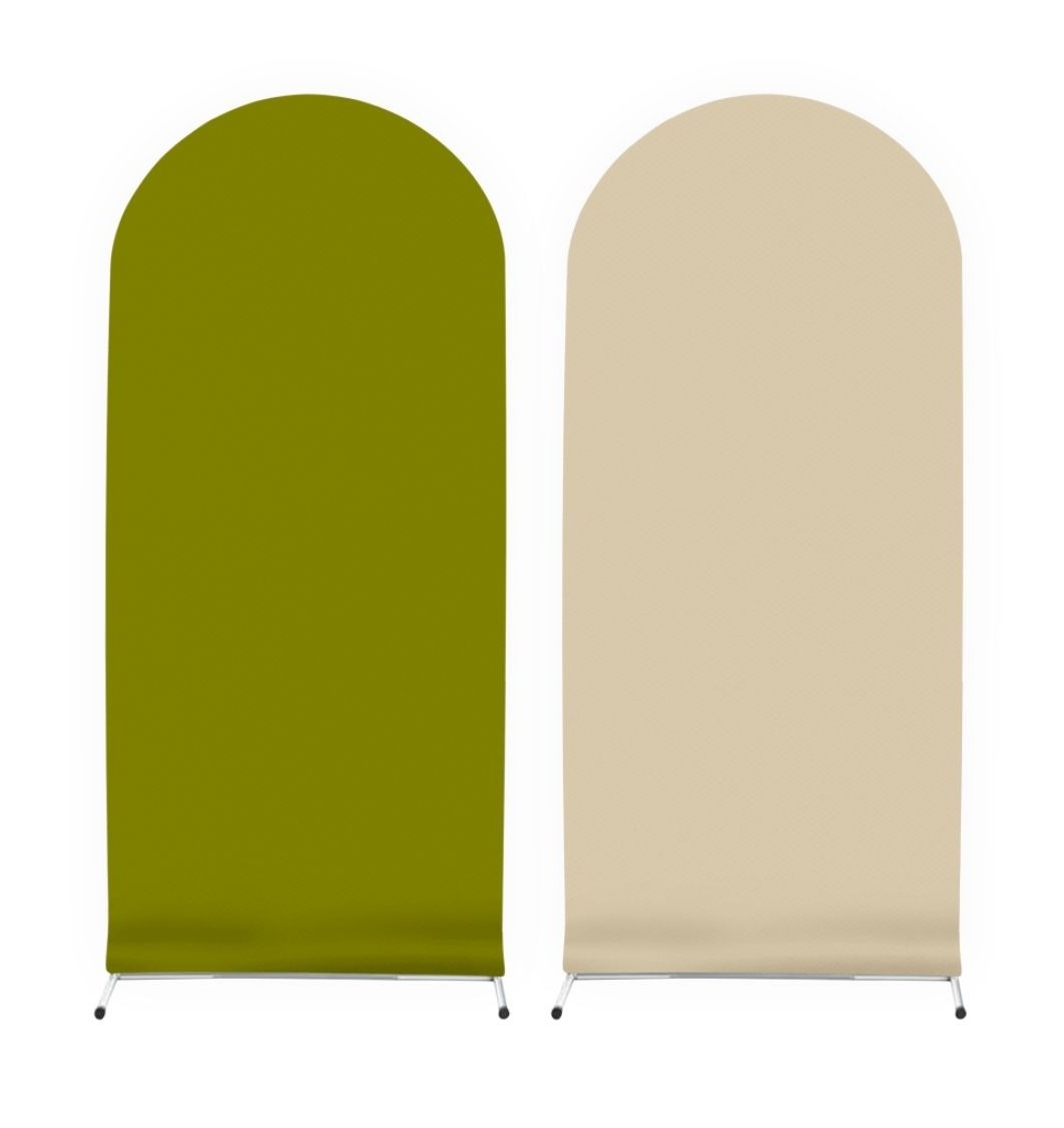 Capa Painel Romano Verde Oliva/Bege(2X1) - Selminha Lokfest