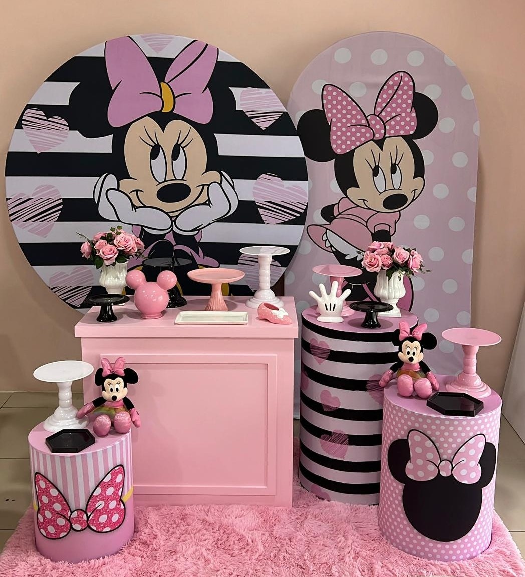 Kit Festa Show Minnie Rosa - Selminha Lokfest