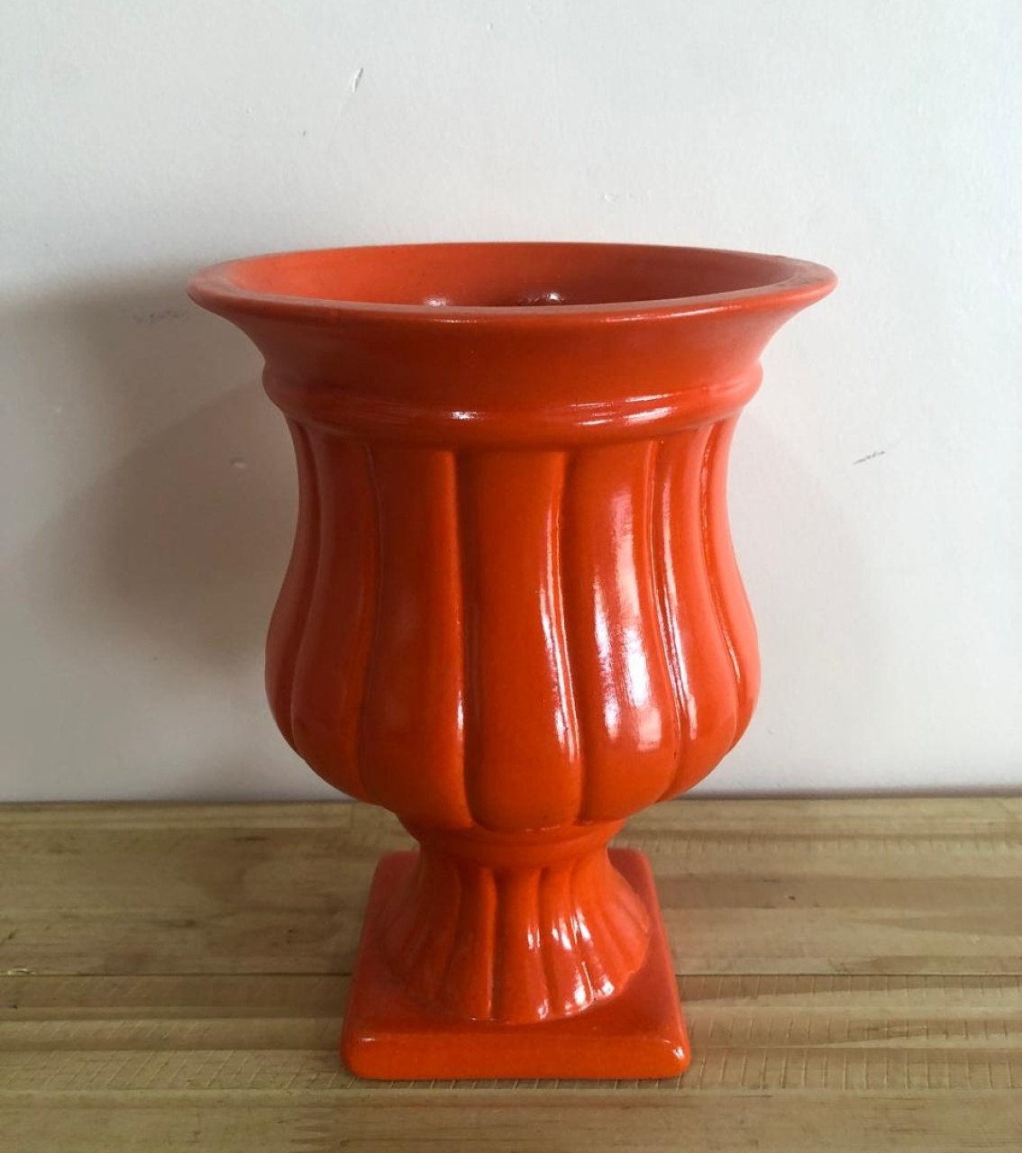 Vaso Roma Cerâmica Laranja (23Cm) - Selminha Lokfest
