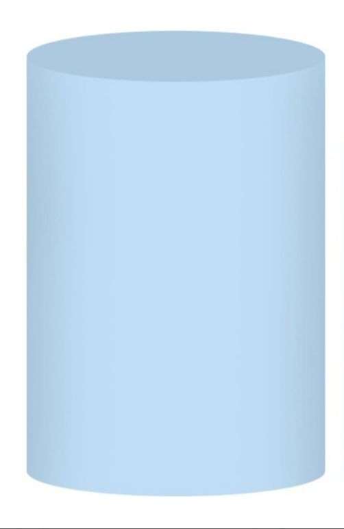 Capa Cilindro Grande Azul Bebê - Selminha Lokfest